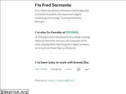 Sites similar to fredsarmento.me