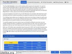 Sites similar to free-bet-calculator.co.uk