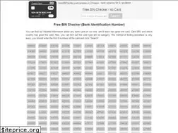 Sites similar to free-bin-checker.com