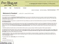 Sites similar to free-blog.net