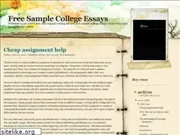 Sites similar to free-sample-college-essays.blogspot.com