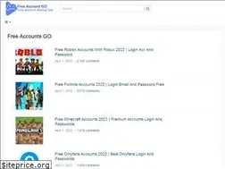 Sites similar to freeaccountgo.com