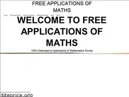 Sites similar to freeapplicationsofmaths.co.uk