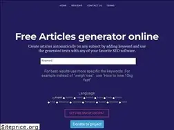 Sites similar to freearticlegenerator.com