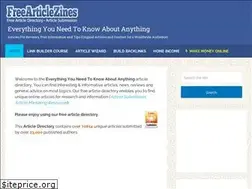 Sites similar to freearticlezines.com