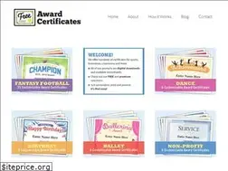 Sites similar to freeawardcertificates.com