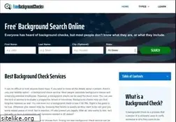 Sites similar to freebackgroundchecks.com