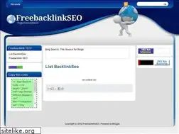 Sites similar to freebacklinkseo.blogspot.com