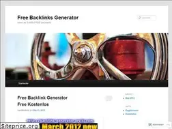 Sites similar to freebacklinksgenerator1.wordpress.com