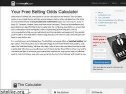 Sites similar to freebetcalc.com