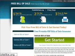 Sites similar to freebillofsale.org