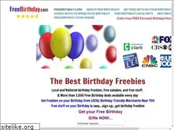 Sites similar to freebirthday.com