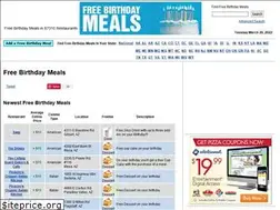 Sites similar to freebirthdaymeals.org