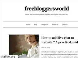 Sites similar to freebloggersworld.com