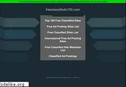 Sites similar to freeclassifieds100.com
