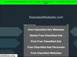 Sites similar to freeclassifiedsads.com