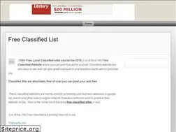 Sites similar to freeclassifiedsites.tripod.com