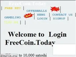 Sites similar to freecoin.today