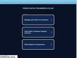 Sites similar to freecontactnumbers.co.uk