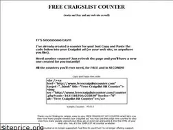 Sites similar to freecraigslistcounter.com