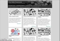 Sites similar to freedailycrosswords.com