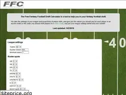 Sites similar to freefantasycalculator.com