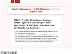 Sites similar to freefirestylishname.com