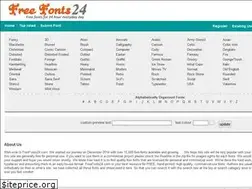 Sites similar to freefonts24.com