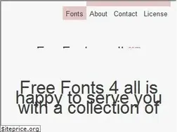 Sites similar to freefonts4all.com