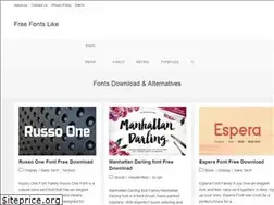 Sites similar to freefontslike.com