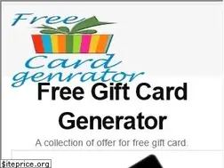 Sites similar to freegiftcardgenrator.com