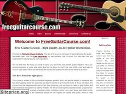 Sites similar to freeguitarcourse.com