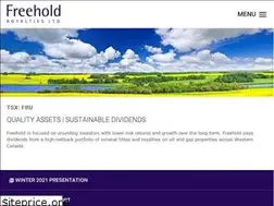 Sites similar to freeholdroyalties.com