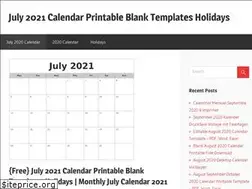 Sites similar to freejulycalendar2018.com