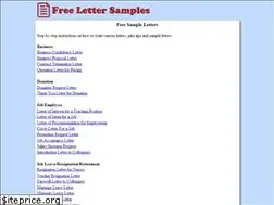 Sites similar to freelettersamples.com