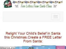 Sites similar to freelettersfromsantaclaus.com