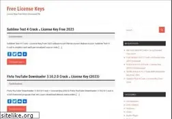 Sites similar to freelicensekeys.info