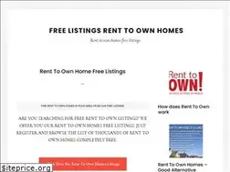 Sites similar to freelistingsrenttoownhomes.com