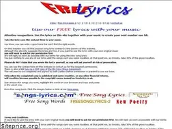 Sites similar to freelyrics.co.uk