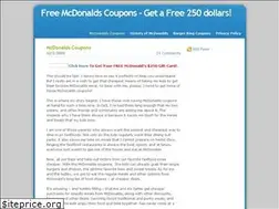 Sites similar to freemcdonaldscoupons.weebly.com