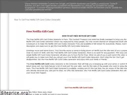 Sites similar to freenetflixgiftcard.blogspot.com