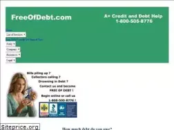 Sites similar to freeofdebt.com