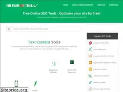 Sites similar to freeonlineseotools.net