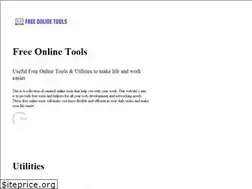 Sites similar to freeonlinetools.info