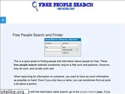 Sites similar to freepeoplesearch.info