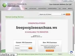 Sites similar to freepeoplesearchusa.ws