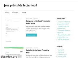 Sites similar to freeprintableletterhead.net