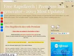 Sites similar to freerapidleechlist.blogspot.com