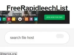 Sites similar to freerapidleechlist.com