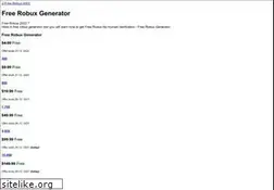 Sites similar to freerobux-2022.blogspot.com